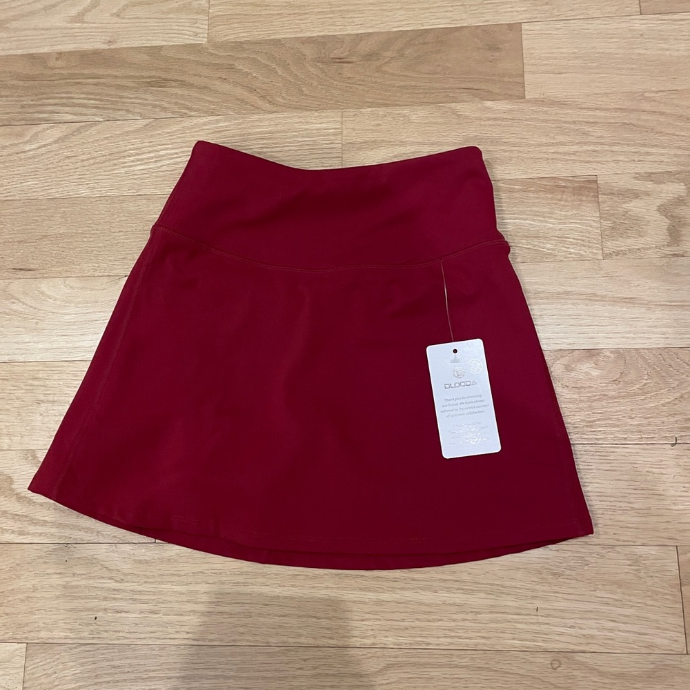 Women’s Wine Red Athletic Skort - NWT size XS